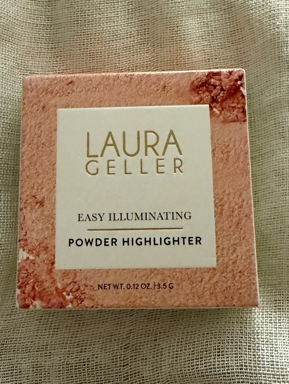 Laura Geller Easy Illuminating Powder Highlighter Rose Gold 0.12 oz 3.5g NIB